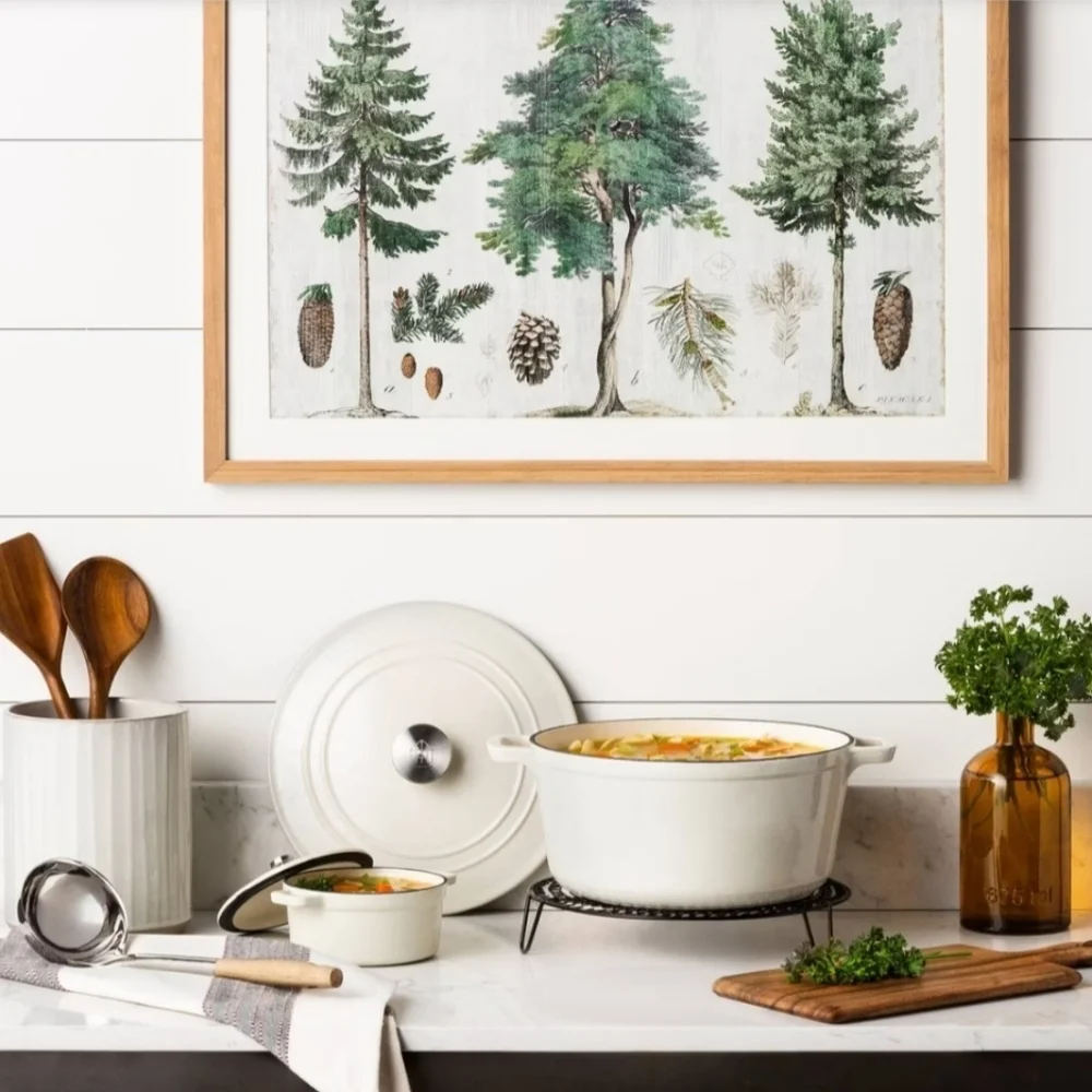 White Cast Iron Mini Dutch Oven